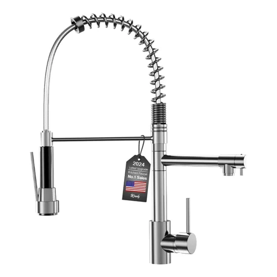 Llave Grifo Cocina Acero Inoxidable Mango Extraíble Resisten
