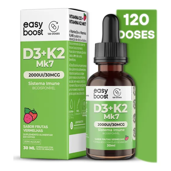 Vitamina D3 2000ui K2 Mk7 30mcg Easy Boost 30ml