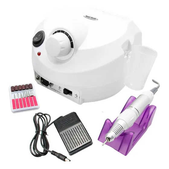 Lixadeira Motor Elétrica Unha Profissional Nail 45000 127/220V Cor Branca 127/220V