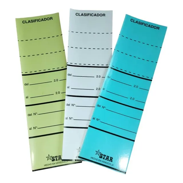 Etiquetas Auto Adhesivas Para Archivadores  (24 Paquetes)