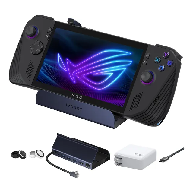 Dock Ivanky Para Legion Go, Rog Ally Y Steam Deck Con Cargad