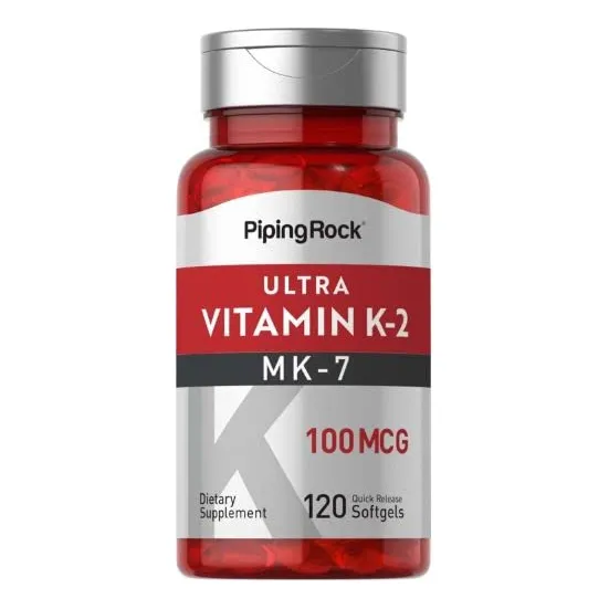 Piping Rock Vitamina K2 Mk-7 Ten 100 Mcg Ten 120 Gl488