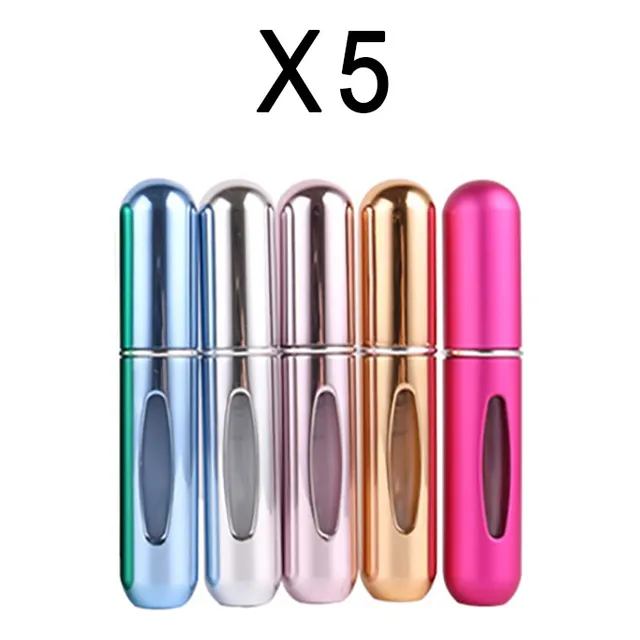 Kit X5 Perfumeros Recargables, Eliges Los Colores 18 Colores