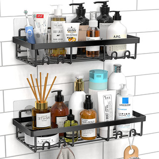 Timotech Set De 2 Estante Organizador De Baño Autoadhesivo Timotech Set De 2 Estante Organizador De Baño Autoadhesivo