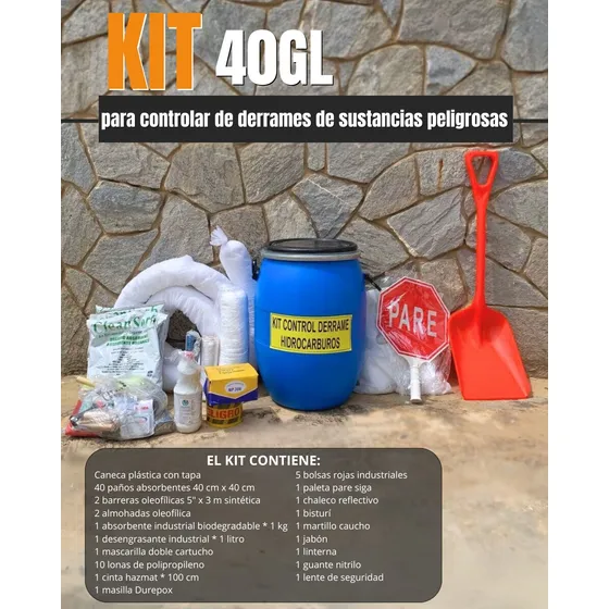 Kit De Derrame En Caneca 40gl