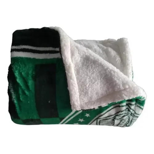 Cobertor Com Sherpa Microfibra Palmeiras 2,00x1,50m Jolitex