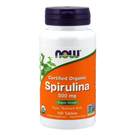 100 Comprimidos De Espirulina Supplement Now Foods (paquete
