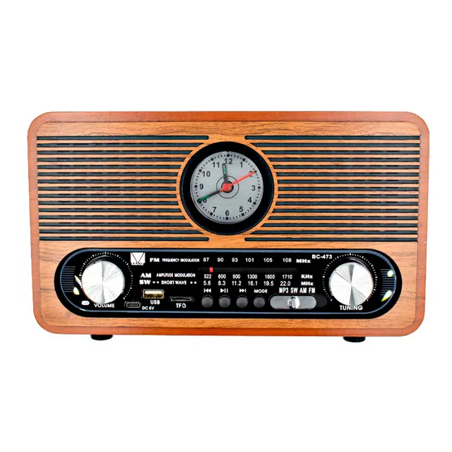Altavoz Bluetooth Portátil Fm Sw Am Antiguo Retro Clásico