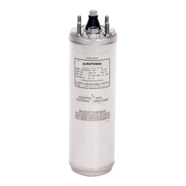 Motor De Bomba Sumergible Europower 10hp 220v Trifas 4 PuLG