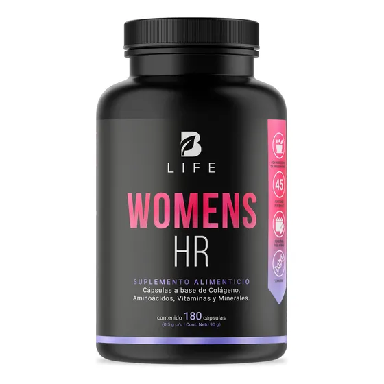 Vitaminas Cabello Mujer De 180 Cápsulas Con Colágeno B Life