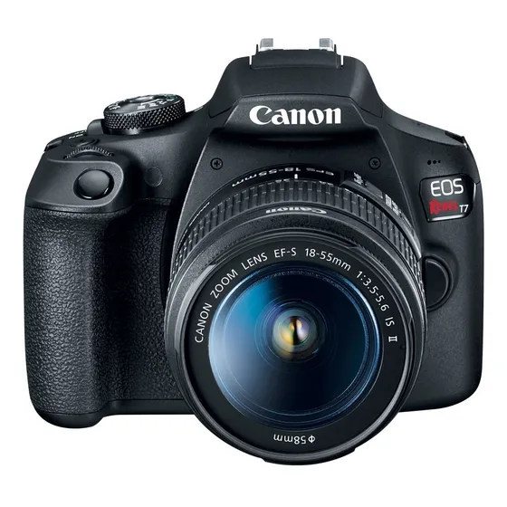 Canon EOS Rebel T7 DSLR color negro