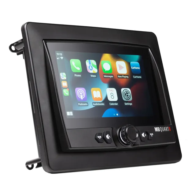 Receptor   Con Pantalla Lcd 7 Carplay Mb Quart Gmr7v1 Negro
