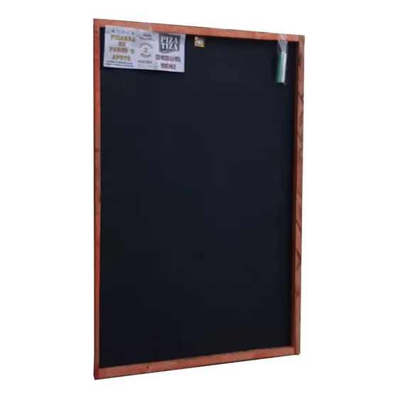 Pizarra Negra Tiza 90x60 Madera Colgar Pared Bar Restaurant