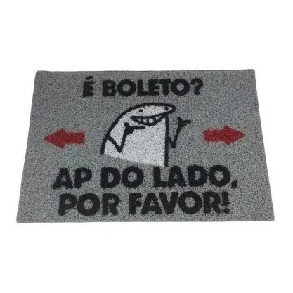 Tapete Capacho 60x40 Flork Boleto Ape Frase Divertido Geek