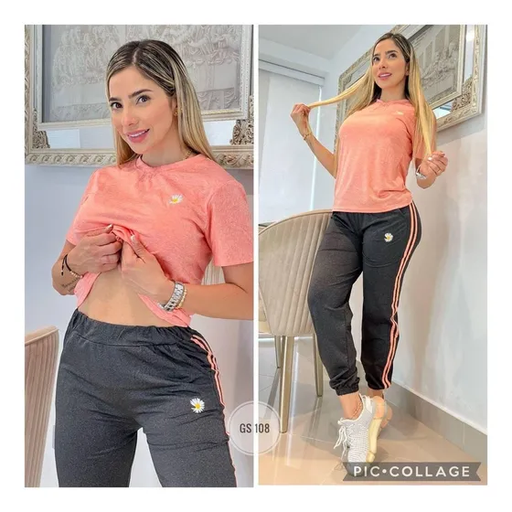 Conjunto Sudadera Adultos Algodón Mujer California