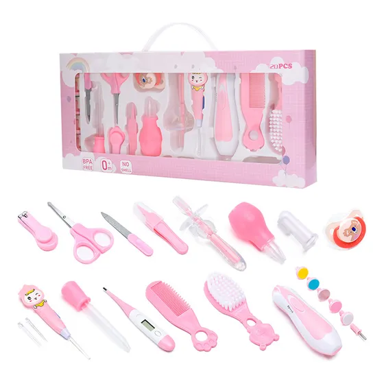 Set Kit De 20 Piezas Para Aseo Higiene Y Cuidados Para Bebe