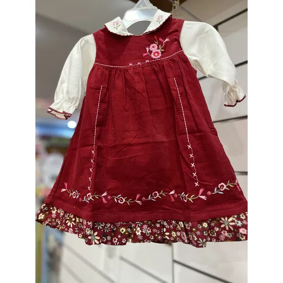 Vestido Tipo Jumper Niña Tela De Pana