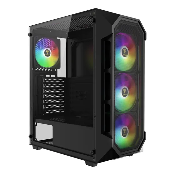 Funda Para Gamdias Atx Mid Tower De Vidrio Templado Con 4
