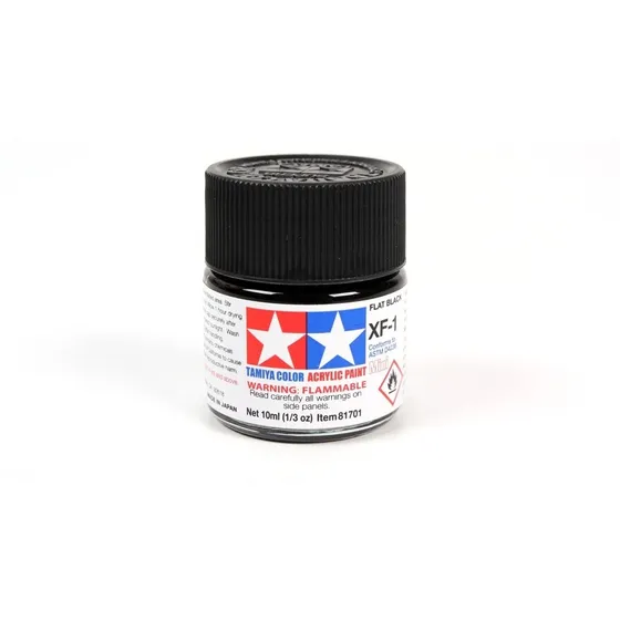 En Stock Modelismo Pintura Acrilica Black Xf-1 Tamiya 1/48 