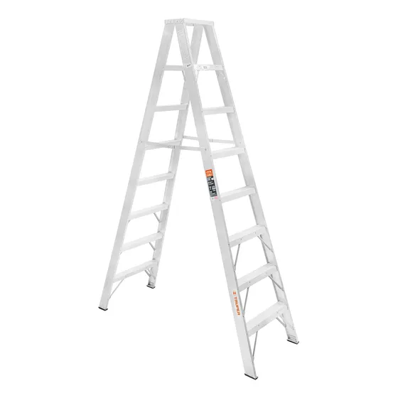 Escalera De Aluminio Doble Truper Estd-27, Con Regleta Antid