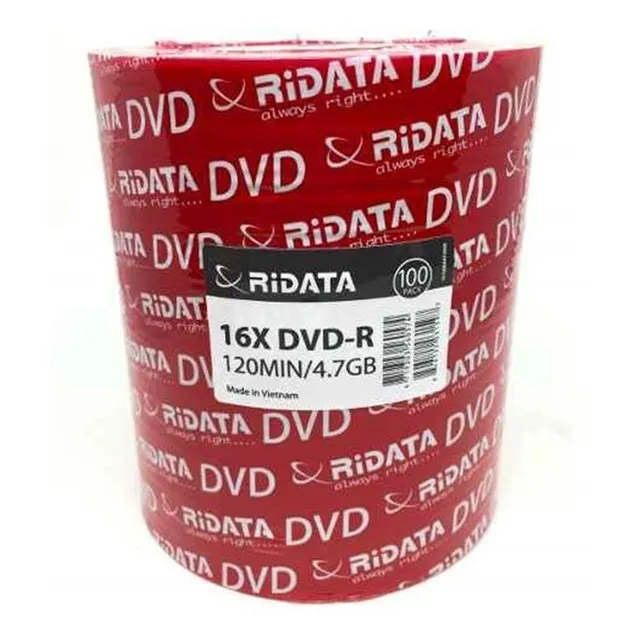 Disco virgen DVD-R Ridata de 16x por 100 unidades
