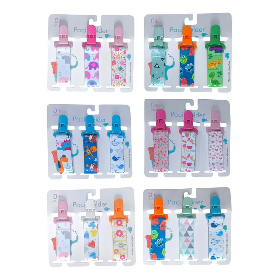 Kit Com 3 Prendedores Bico Para Chupeta Mam Nuk Buba Avent