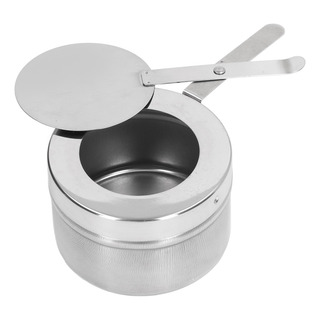 Estufa De Cera Portátil De Acero Inoxidable Con Asa Y Estufa De Cera Portátil De Acero Inoxidable Con Asa Y