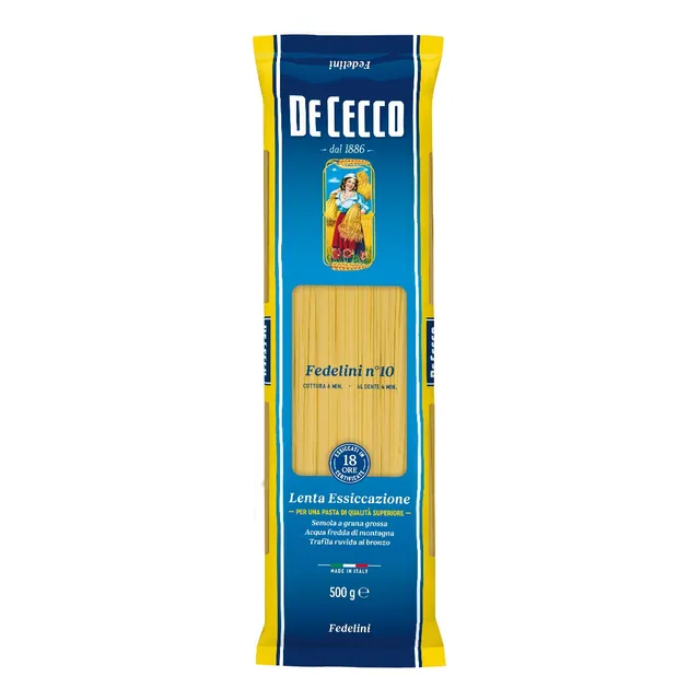 Fideos De Cecco Fedelini N° 10 500 Gr. Italia