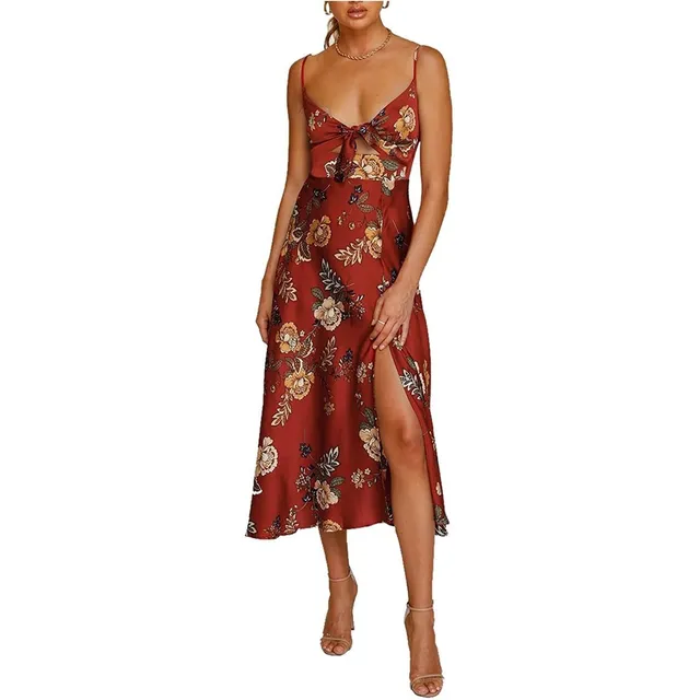 Vestido Nuevo Verano Para Dama 2022 Cintura Moda Fluida