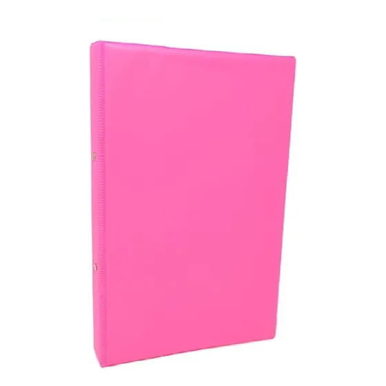 Carpeta 02 Anillos A4 Plástica Rosado