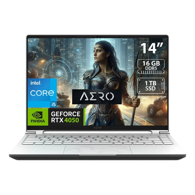 Laptop Gigabyte Aero 14 Oled I5 Rtx 4050 16gb 1tb Ssd Plateado