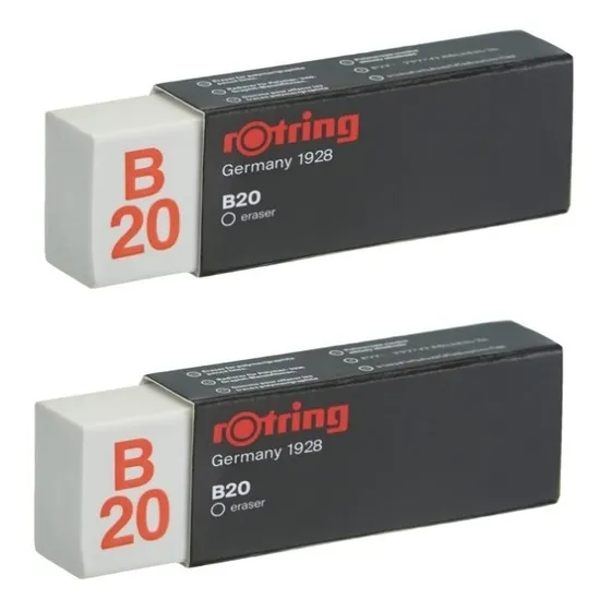 Pack X 2 Gomas De Borrar Rotring B20 15822