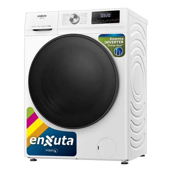 Lavarropas Enxuta Lenx161050 Inverter Blanco 10.5kg Js Ltda