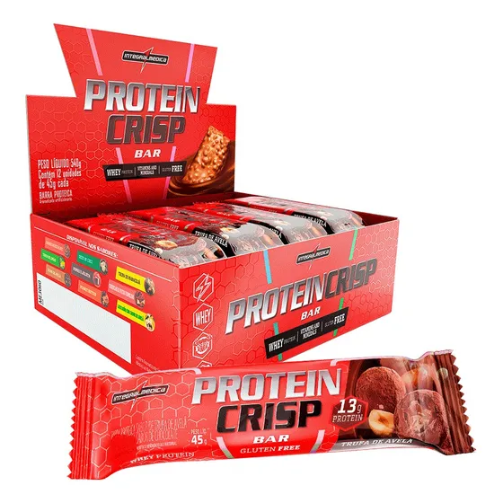 Barra Protein Crisp Bar Caixa C/ 12 Un - Integralmedica