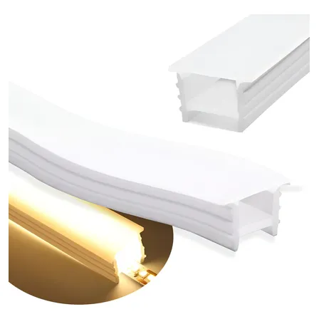 Perfil Slim 20m Silicone Flexível Impermeável Para Fita Led