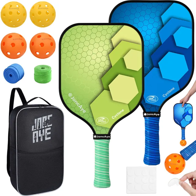 Joncaye Pickleball Raqueta Juego Con 2 Paddles De 2mjmg