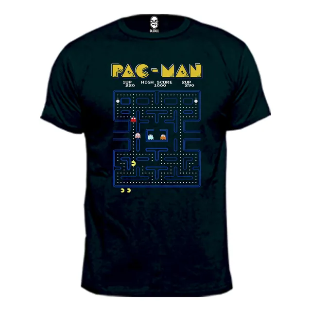 Remera Pacman Arcade Atari Retro 100% Algodón Premium Peinad