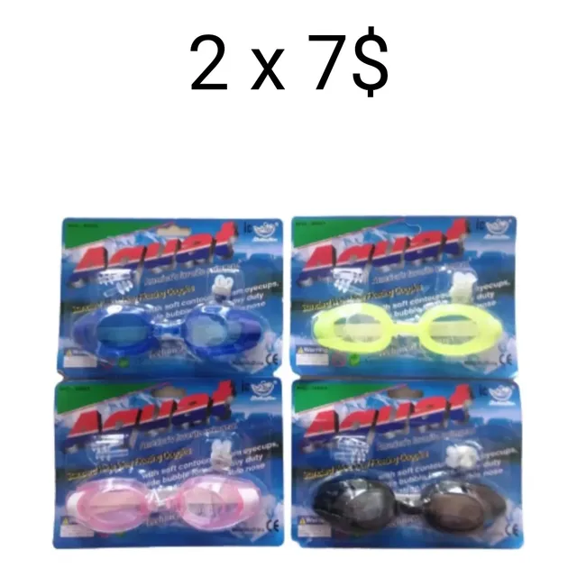 Lentes Natación Para Niños, Incluyen Tapa Oídos Y Nariz