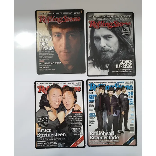 Tarjetas De Coleccion Portadas De Las Revistas Rolling Stone