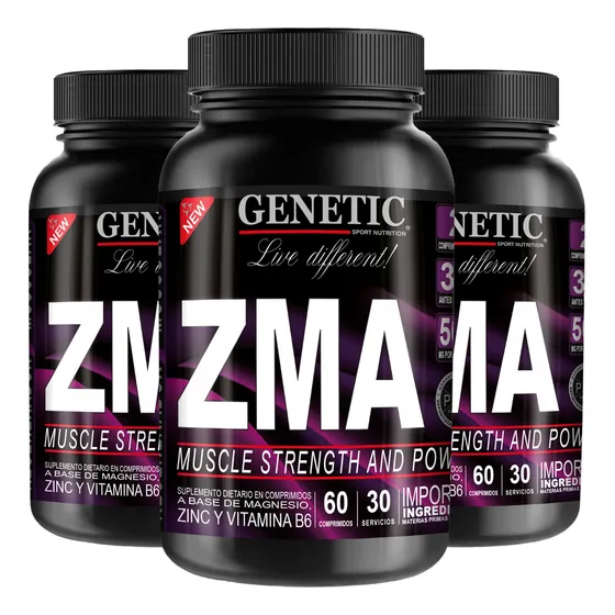 Promo 3 Potes Zma Push Energia Zinc Magnesio + Envio Gratis
