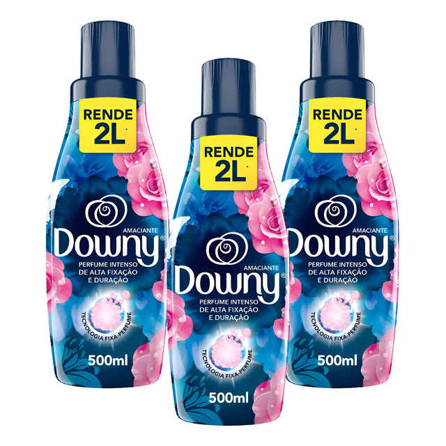 Kit 3 Amaciante Downy Concentrado Brisa Intensa 500ml