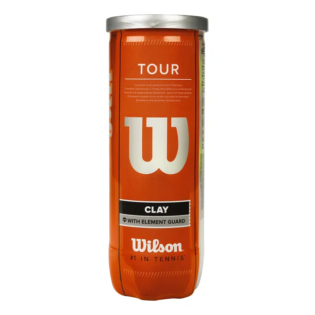 Pelotas De Tenis Wilson Tour Clay Tubo X3 Unidades