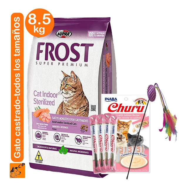 Alimento Frost Super Premium Cat Indoor De 8.5 + Regalos