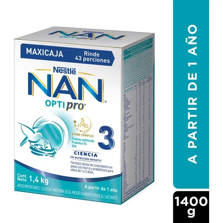 Fórmula Infantil Nan® 3 Optipro Multipack 2x700g