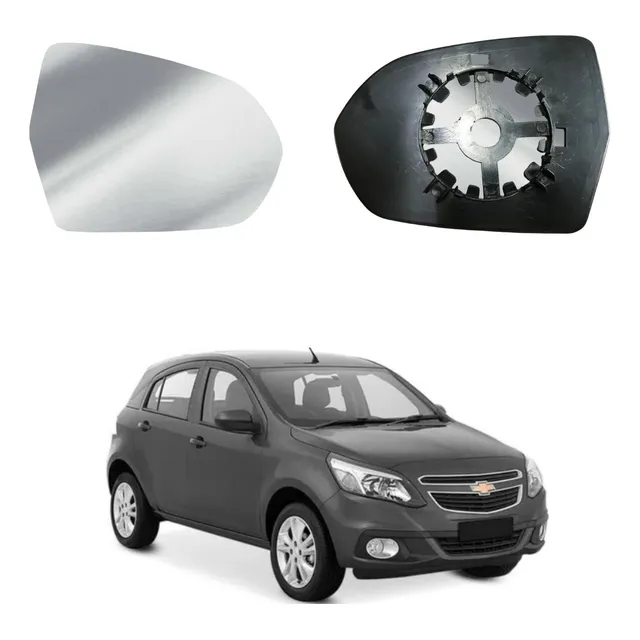 Lente Espelho Retrovisor Agile 09/16 Montana 11/20 + Base Ld