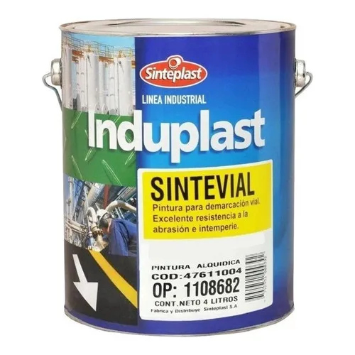 Sintevial Pintura Demarcacion Vial Sinteplast Bca/amarill 4l Color Amarillo