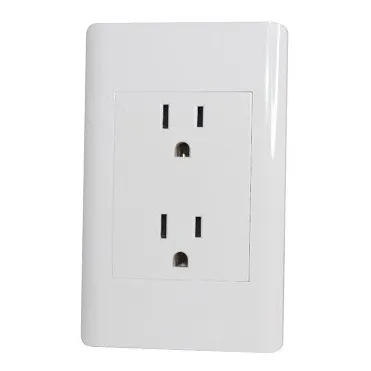 Toma Corriente Doble De Lujo Con Tapa 15a 110v 220v Lumistar