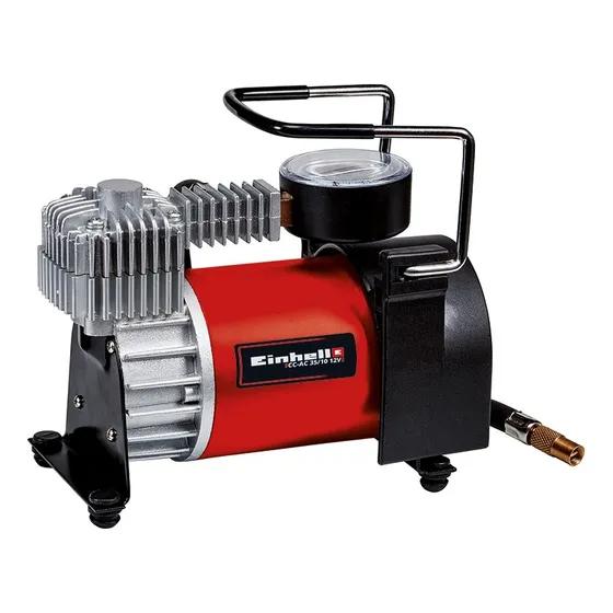 Compresor De Aire Para Auto Cc-ac 35/10 12v Einhell Rojo/negro/gris Monofásica