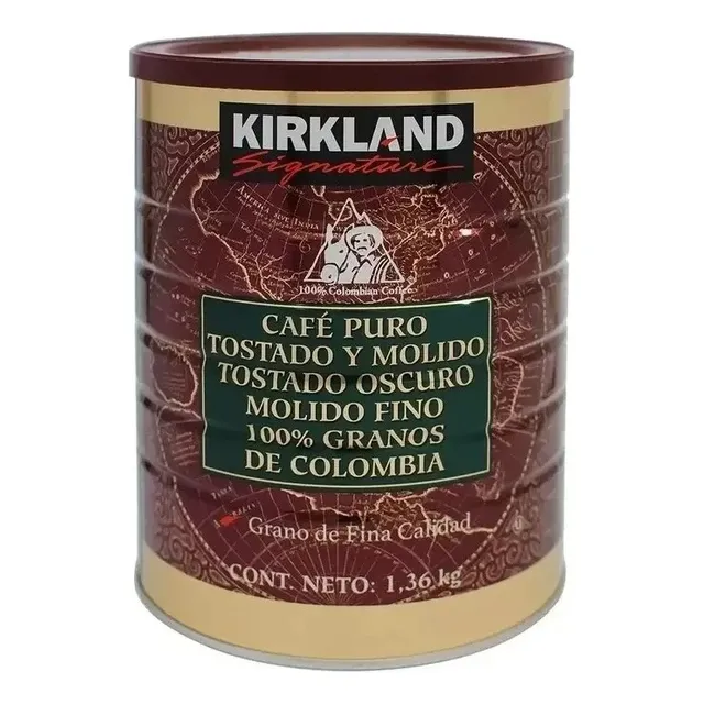Café Molido Y Tostado Colombiano 1.36 Kg Kirkland Signature