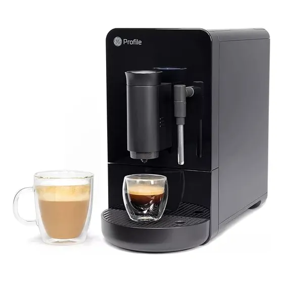 Ge Maquina Cafe Expreso Automatica Perfil + Espumador Leche